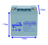 Lead acid battery 12V 24AH for UPS and EPS